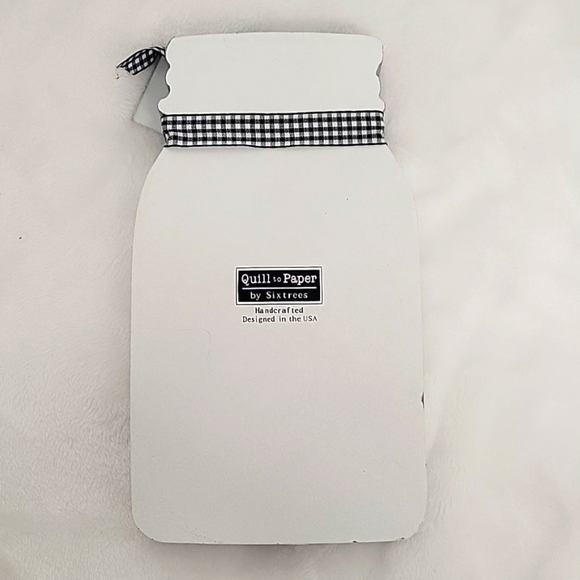 Quill to Paper by Sixtrees Wooden Canning Jar Kringle Farm Christmas Trees (NWT) - Picture 4 of 6